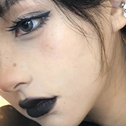 Pigeon Blood Red Matte Lipstick Waterproof and Lasting Blue Gothic Lip Gloss Sexy Punk Black Lip Tint Dark Lip Cream Makeup