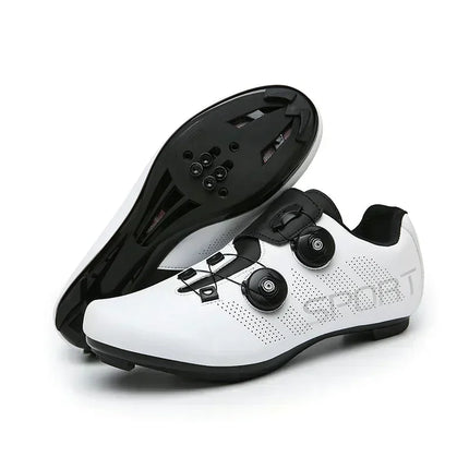 Cycling Shoes Road Bike Men White Breathable SPD Self-Locking Cleat Racing Road Bike Shoes Women Flat MTB Bicycle Sneakers