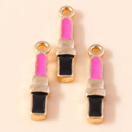 10pcs 21*24mm Fancy Pressed Powder Makeup Box Charms for Jewelry Making Accessories Lady Necklaces Earrings Pendants Keychain