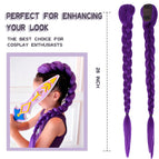Purple-Clip-Braid