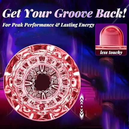 Male Masturbator Tongue-Licking Function:10-Speed Thrusting Oral Sex Machine for Stress Relief TrainingStimulation Male Sex Toy