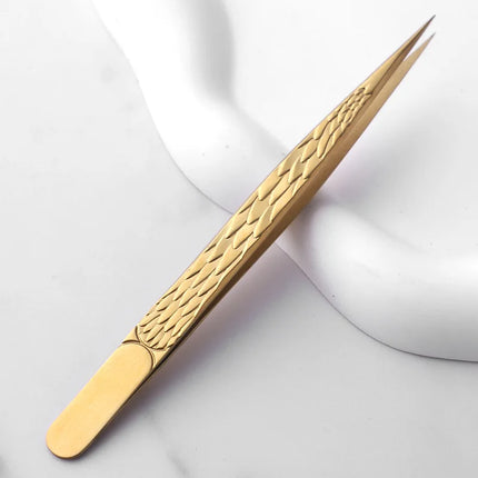 Professional Eyelash Tweezers for Lash Extension, Stainless Steel High Precision Eyelash Extension Eyebrow Tweezers