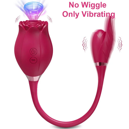 Clitoris Sucker Vibrator for Women Nipples Clit Stimulator Finger Wiggle G-Spot Vibrator Female Masturbator Sex Toy for Women