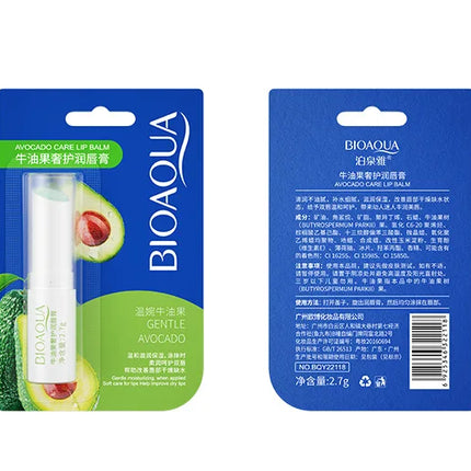 BIOAQUA Natural Fruits Lip Balm Moisturizing Jelly Nourishing Skin Care Lipstick Non-Stick Long-lasting Lips Care Cosmetics