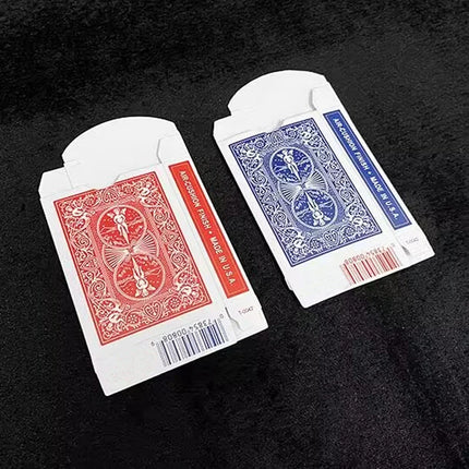 10Pcs Empty Playing Card Box Magic Accessories Red/Blue Poker Deck Case Magician Card Magic Tricks Props Original Old Version