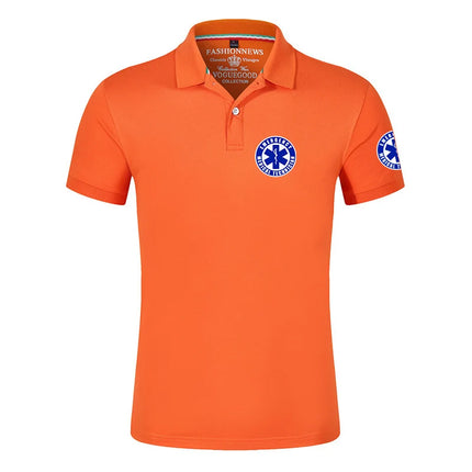 EMT Emergency Ambulance 2022 Men's New Summer Hot Sale Sports Polos Shirts Casual Shorts Sleeves Solid Color Outdoor T-Shirt Top