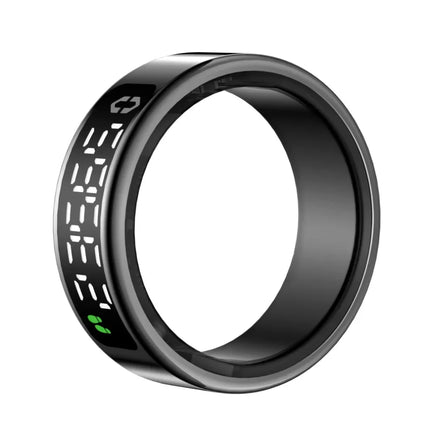 Smart Ring with Display Screen Touch Charging Fitness Tracker Heart Rate Blood Oxygen Monitor Sleep Tracker Wearable Technology