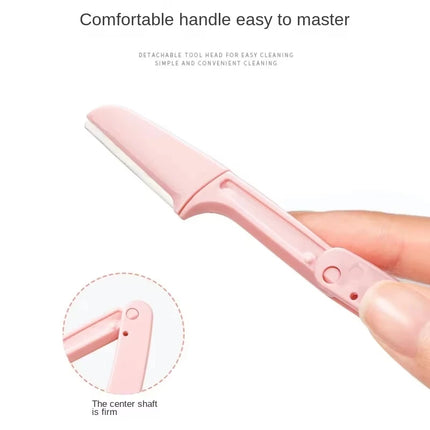1/3-Piece Folding Facial Shaver, Facial Eyebrow Trimmer, Eyebrow Razor, Anti-Scratch Razor, Makeup Tools, Unisex Facial Razor