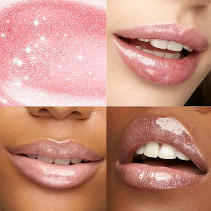 3D Hydra Lipgloss Mirror Lip Glaze Shimmer Moisturizing Pearlescent Color Liquid Lip Gloss Plump Glossy Non Stick Cup Balm ﻿