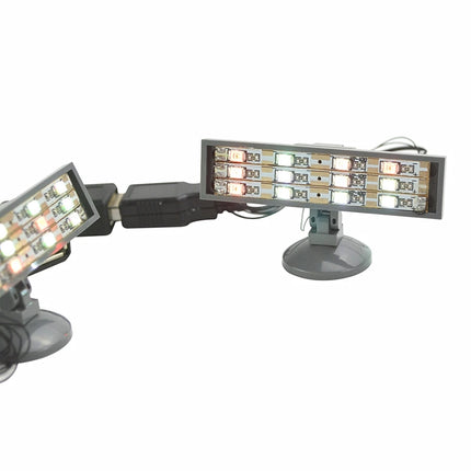 1Pcs LED Colorful Searchlight Spotlight USB High-Tech Street City Series Bricks Light Building Blocks Compatible Leduo  Toys