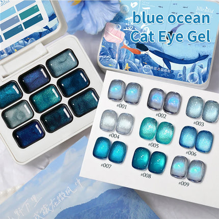 9 Colors Patting Glue Smudge Canned High Saturation Popular Semi-Solid Nail Polish Glue Nail Salon Special