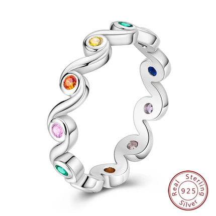 Fashion Original Luminous Firefly Rings 100% 925 Silver Eternal Heart-Shaped Zircon Rings Fine Wedding Engagement Jewelry Gifts