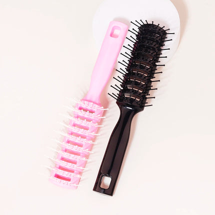 1 piece of hair straightening and anti-static hollowed out scalp massage hair comb hair styling comb Special for real hair wigs