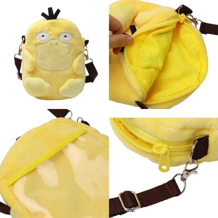 Pokemon Plush Backpack Gengar Mimikyu Eevee Snorlax Charmander Charizard Mew Rowlet Stuffed Toys Shoulder Bag for Kids Gifts