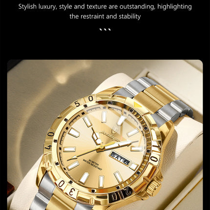 POEDAGAR Luxury Quartz Man Watch Waterproof Luminous Date Week Men Watch Military Stainless Steel Men's Watches Sport Male Clock