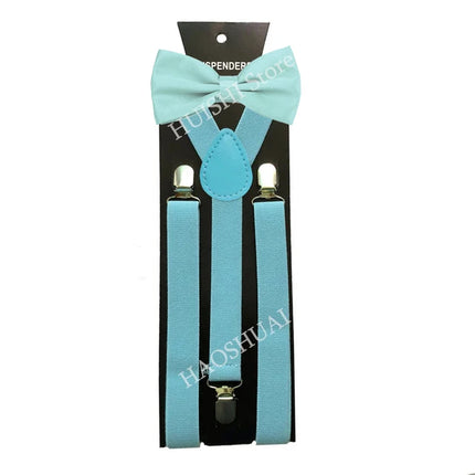 Hot Sale Suspenders Bowtie Sets Mens Women Boys Party Wedding Y-Back Shirt Braces Butterfly Belt Bow Tie Suit Accessories Gift
