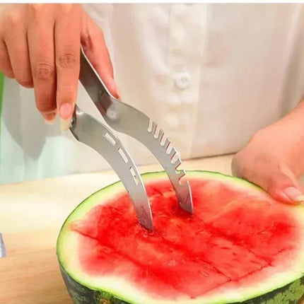Kitchen Stainless Steel Windmill Watermelon Cutter Artifact Salad Fruit Slicer Cutter Tool Watermelon Digger Accessories Gadgets