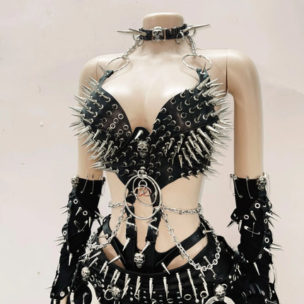 Gothic Tank Tops Punk Tank Tops halter topy2k clothes y2k crop top gothic clothes y2k top rivet Tank Tops Skull top vintage top