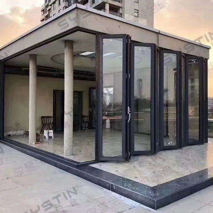 customize exterior sliding patio bi folding door balcony doors aluminum bi-fold accordion door aluminum bifold door