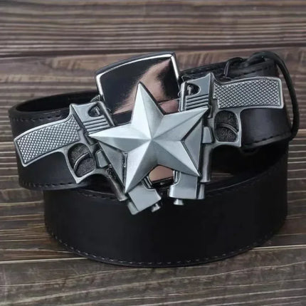 Creative Men's Belt Lighter Metal Belt Buckle Small Tool Cigarette Accessories Personalized Fashion Smoking Gift