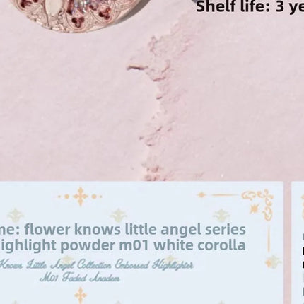 Flower Knows Little Angel Embossed Highlighter Natural brightening water light three-dimensional contour powder