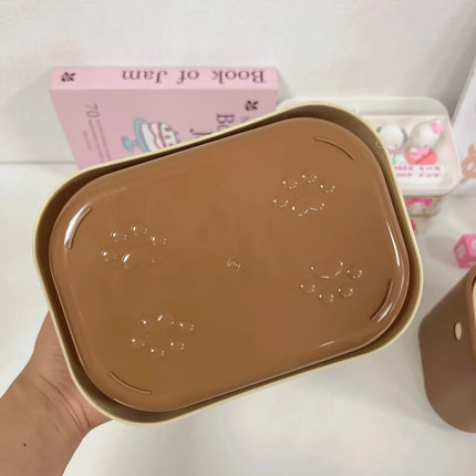 Cartoon Rilakkuma Storage Basket Garbage Desktop Storage Box Desktop Organizing Box Desktop Cartoon Organizing Box Cute Gifts