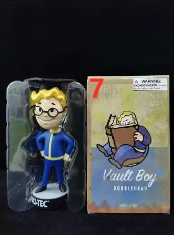 Anime Bobblehead Cute Vault Boy Full Set Action Figure Toys Collection Model Doll Desktop Ornament Display Boy Gifts