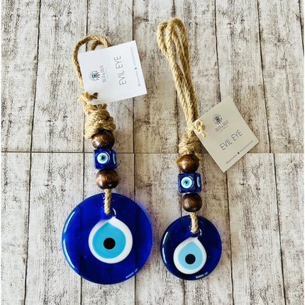 Evil Eye Wall Hanging Nazar House Protection Macrame Decor Rearview Mirror Pendant Lucky Eye Glass Evil Eye Gifts Turkish Eyes
