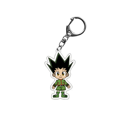 HUNTER HUNTER llavero anime Gon Freecss Killua Zoldyck Hisoka Chrollo Lucilfer Acrylic figure keychain Fans Birthday Gifts 6cm
