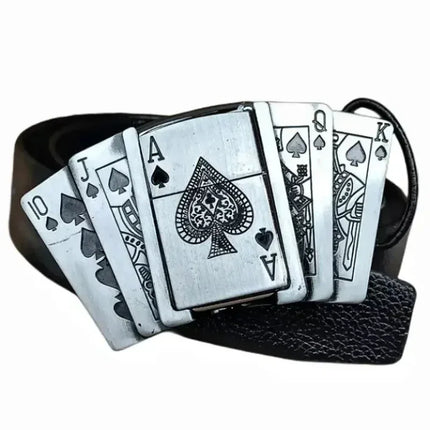 Creative Men's Belt Lighter Metal Belt Buckle Small Tool Cigarette Accessories Personalized Fashion Smoking Gift