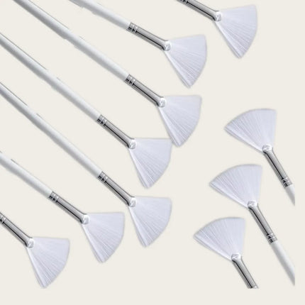 10/50Pcs DIY Face Mask Brush Set Soft Applicator Brushes Makeup Tools Includes Soft Fan Facial Brushes Acid Applicator Brush