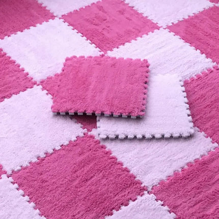 Soft Plush Children's Mat Baby Play Mat Baby Toys Eva Foam Puzzle Carpet In Children's Room Keep Warm Playmat 30*30*1CM