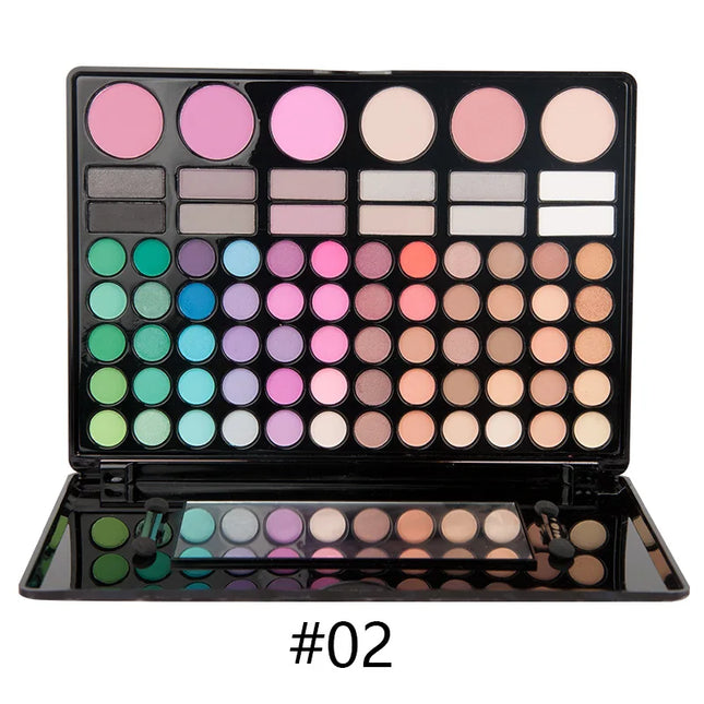 Makeup Set for Women 78 Color Eye Shadow Pearlescent Matte Glitter Shimmer Luminous Eyeshadow Powder Sequins Eyeshadow Palette