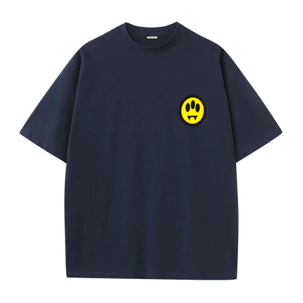 2026 Summer 100% Cotton T-Shirt for Men and Women with Round Neck Casual High-Quality Clothing Lettered Design barrow Printed