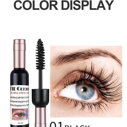 6 Colors Mascara Waterproof Extra Volume Free Shipping Korean Cosmetics Makeup Products Blue White Brown Waterproof Mascara