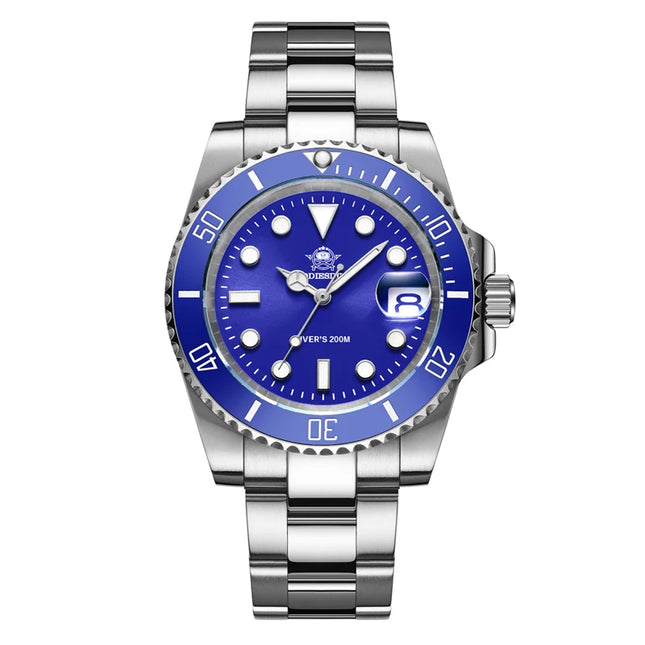 ADDIESDIVE Stainless Steel Watch Men's European and American Business Leisure Quartz Watch Waterproof Outdoor Sports Watch