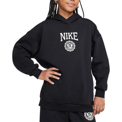 Nike genuine CLUB FLEECE Big Kids Casual Hooded Sweatshirt HJ3371-010