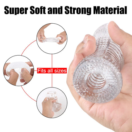 Adult Products Penis Trainer Transparent Vagina Male Masturbator Masturbation Cup Pussy Sex Toys for Men Aircraft Cup