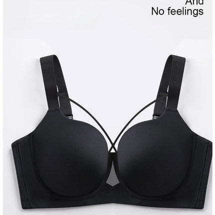 Large Size Seamless Lingerie for Women Thin and Sexy Bra Comfortable Top Up Push-up Anti-Sagging Sports Breast Collection Bras