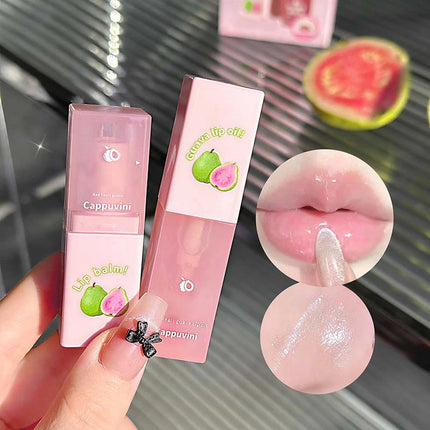 Guava Lip Care Set Fade Liplines Moisturizing Lip Balm Kit Hydrating Lip Gloss Relieve Dryness Soothing Lips Jelly Lips Mask Set