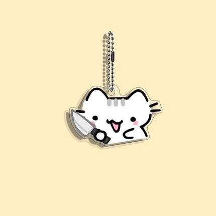 Funny Cat Character Keychain Student Gift Bag Women's Bag Cute Things Gift For Best Friends Wholesale Gifts Kitty