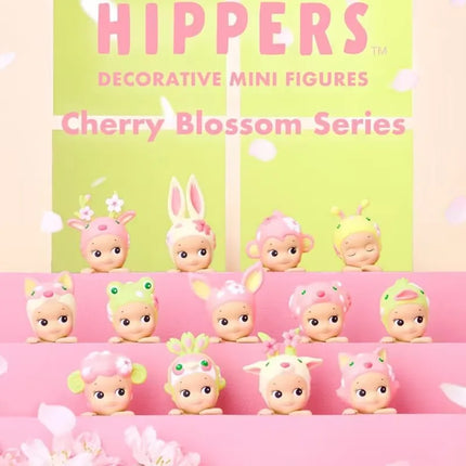 Sonny Angel Blind Box Hippers Decorative Mini Figures Cherry Blossom Series Dolls Anime Figure Toys Action Figure Birthday Gift