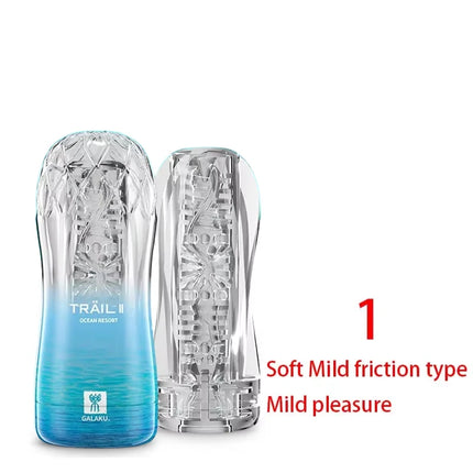 Male Masturbator Cup Soft Pussy Sex Toys Transparent Vagina Adult Endurance Exercise Sex Products Vacuum Pocket Cup for Men