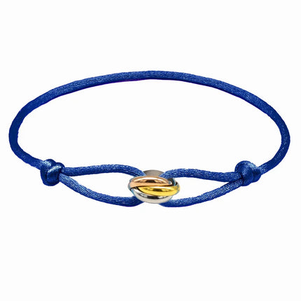Zalman Wholesale GDS888 Luxury Unisex Bracelet 3 Metal Buckle Hand Chain Adjustable Men's Rope Bracelet for Women Jewelry Gifts