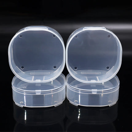 1/10pcs Transparent Square Plastic Boxes Makeup Powder Puff Air Cushion Storage Case Jewelry Diamond Packaging Organize Holder