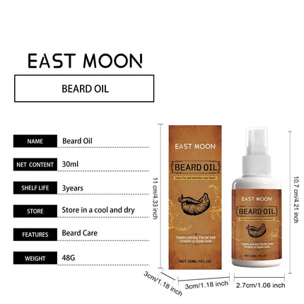 Beard Oil Spray For Men Conditioning Beard Care Moisturizing Oil Extract Leave In Conditioner Beard Softener Cologne Scent Groom