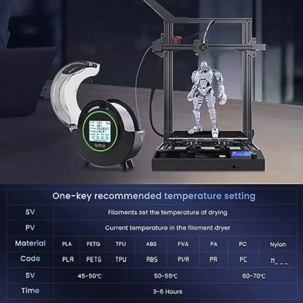 SUNLU 3D Filament Dryer S2 FilaDryer Dry Box S2 Drying Filaments Storage Box Keeping Filament Dry Holder Free 3D Printer Mate