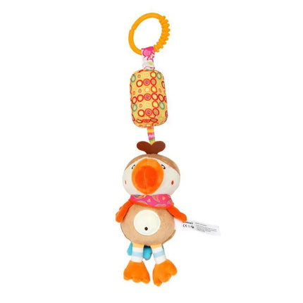 Baby Sensory Hanging Rattles Soft Learning Toy Plush Animals Stroller Infant Car Bed Crib with Teether for Babies Toddlers