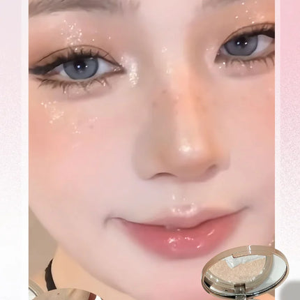 High-Gloss Palette, Starry Glow Series, Delicate Pearl Shimmer, Long-Lasting and Non-Cakey, High Color Payoff, Easy to Apply, Facial Contour Brightening and Contouring, Natural Three-Dimensional Makeup