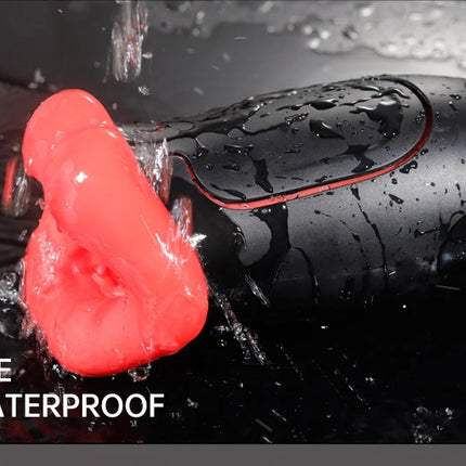 Male Masturbator Deep Throat Mouth Blowjob Vibrator Penis Pump 360° Wrapped 9 Frequency Vibration APP Control Sex Toys for Men